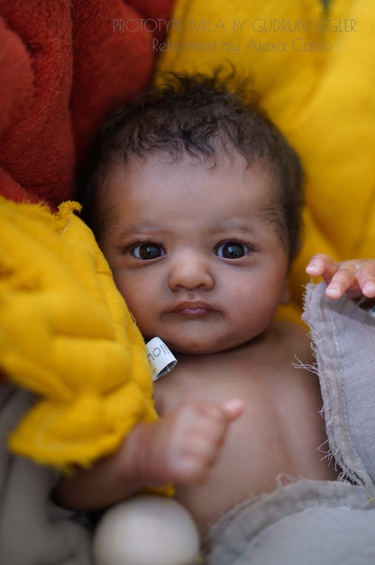 Baby Mila - Prototipo de Gudrun Legler, Reborn de Alexa Calvo