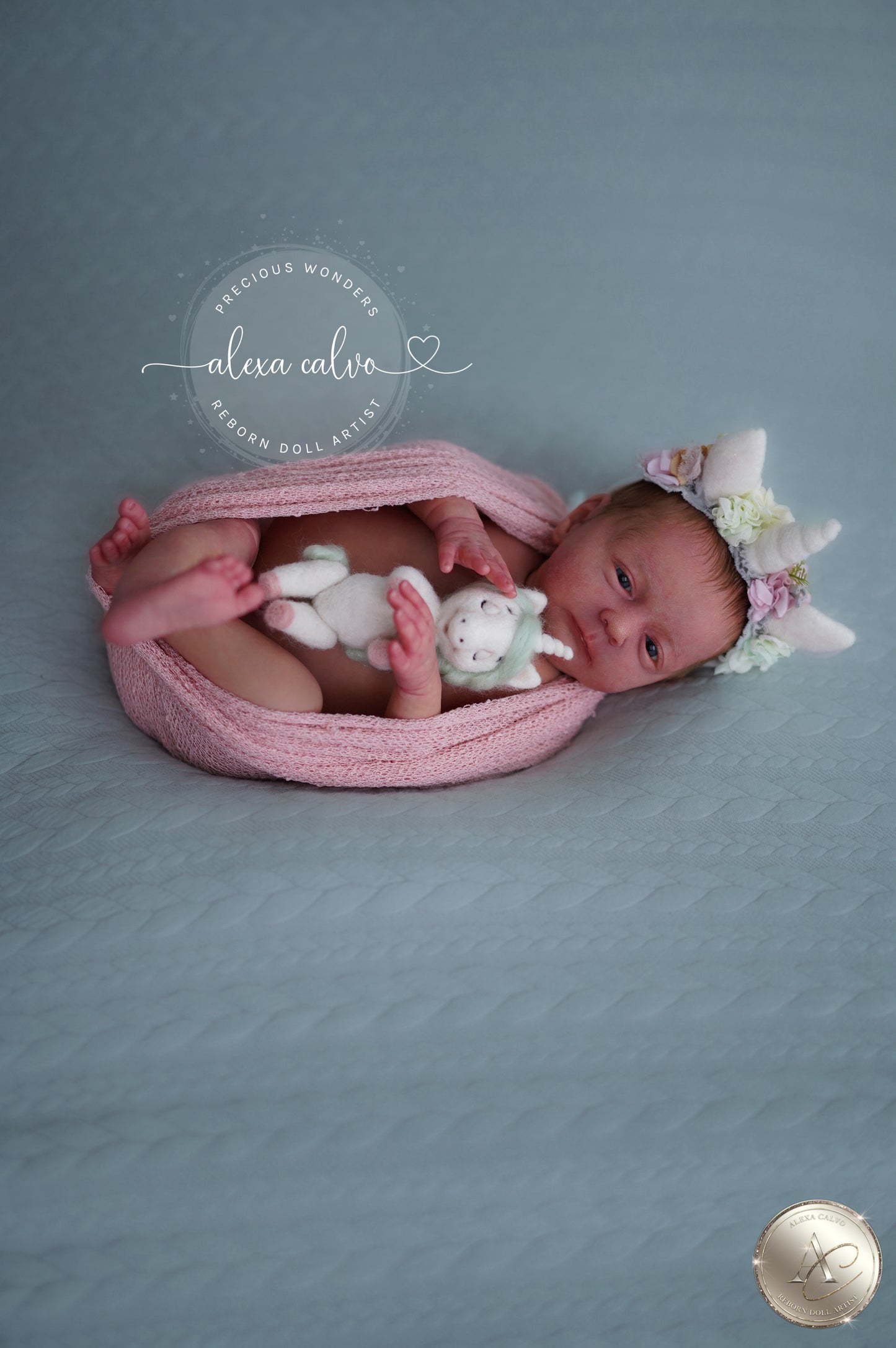 Baby Melissa – Prototyp von Viviane Aleluia, wiedergeboren von Alexa Calvo 