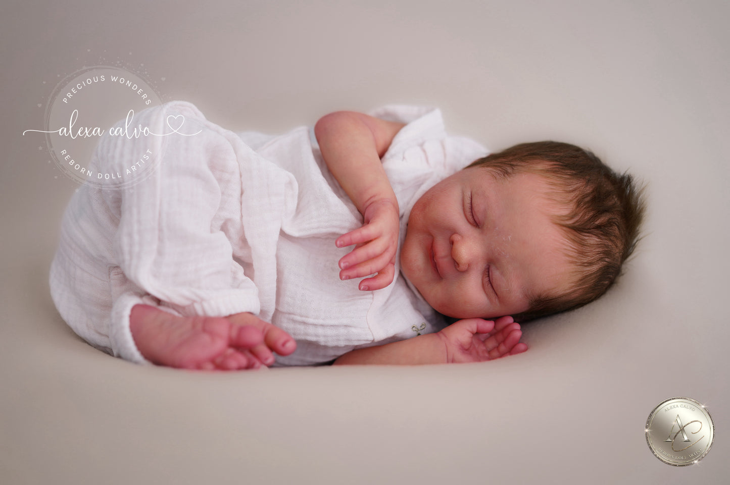 Baby Olivia – Prototyp von Irina Kaplanskaya, Reborn von Alexa Calvo 