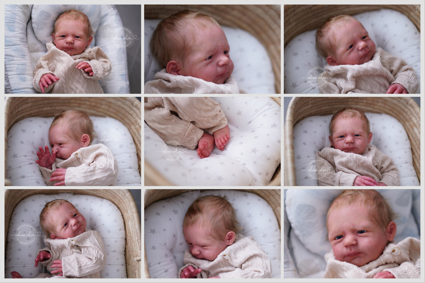 Artwork artist doll Baby Maxi - Prototype by Severine Piret, Reborn by Alexa Calvo